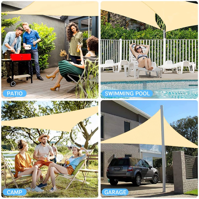 Triangular Waterproof Awning 3 x 3 x 3 m Weather