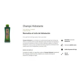Salerm Shampoo Súper Hidratante Germen De Trigo 1lt Salerm Biokera