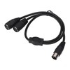 DIN 5 Pin Male to 2 DIN 5 Pin Female
