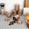 JUXYES Pack of 6 Tea Tins Canister with Airtight Double