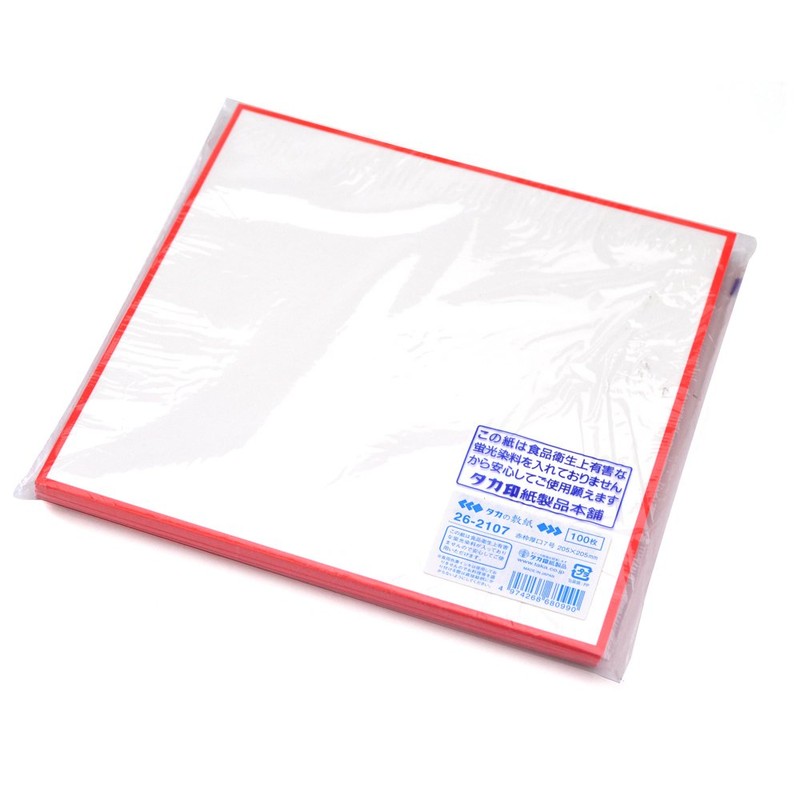 Taka Seal Sheet Red Frame Thick No. 7 26-2107