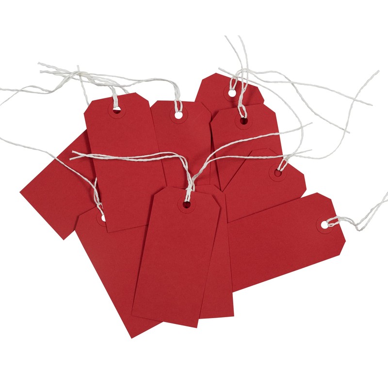 JAM PAPER Gift Tags with String - Medium - 4