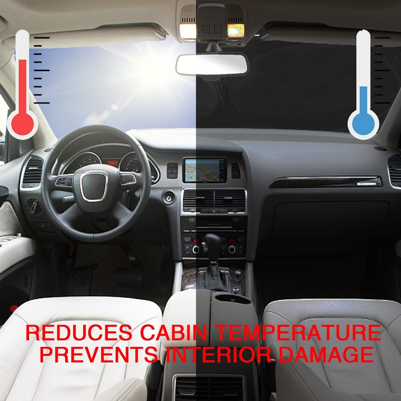 xbrtaia Windshield Sun Shade for SUV Pick up or Truck,