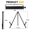 AROIC 6 Pack 14'' Tabletop Easels, Black Steel Table Top