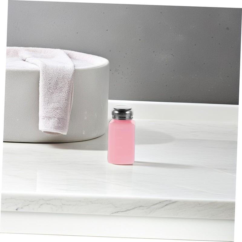 Ciieeo 200ml Empty Solvent Pump Bottle Push-Down Static Alcohol Dispenser