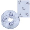 Soul-Cats Children's Loop Scarf Unicorn Cotton Viscose Blue Glitter, blue