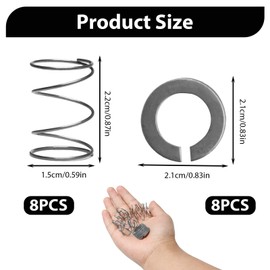 8 Pcs Spring and Washer Kit Compatible with KitchenAid Mixer, 304 Stainless Steel Replacement Parts, Quick Install Upgrade for Stand Mixers 3.5 to 7 Quarts, Food Grade Durable Accessories