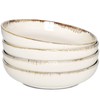Bosmarlin Stoneware Large Pasta Bowls, 40 Oz, Set of 4,