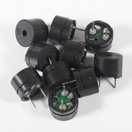 20Pcs 12085 Passive Buzzer 12MM*8.5MM 42R Resistance 3V 5V 9V 12V in Common Use Mini Piezo Buzzers Kit, Active Buzzer Electronic Alarm Magnetic Long Continuous Beep for Arduino