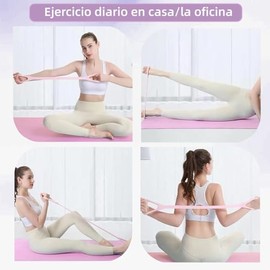 Ligas De Resistencia Set 3 Piezas, Bandas De Resistencia Elásticas para Ejercicio, Bandas Elásticas de Fitness para Glúteos, Piernas, Yoga, Pilates y 