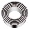 KSPOWWIN 5 Pieces Biscuit Cookie Cutters Set,Stainless Steel Circle Round