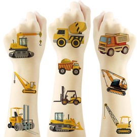20pcs Big Cars and Truck Temporary Tattoos Sticker Waterproof Birthday Party Supplies Favors