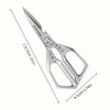 Heavy-Duty Stainless Steel Kitchen Scissors - Multi-Functional Chicken Bone Cutting