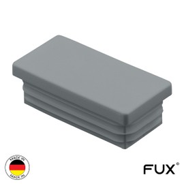 Pack of 10 Plastic Rectangular Pipe Plugs, Slat Plugs, Various Sizes and Colours, Furniture Gliders, Chair Leg Protectors, Protective Caps (Tube Outer Dimensions: 50 x 30 mm, Pipe Wall Thickness: