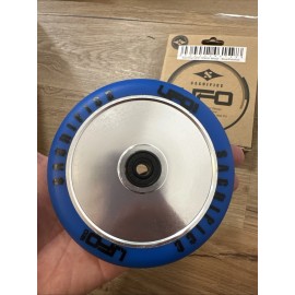 Sacrifice UFO 120mm Wheel for Pro Scooter - NEW Single Wheel - Sliver / Blue A2