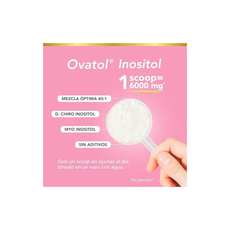 Inositol Ovatol Myo Inositol y D-Chiro en Polvo 40:1