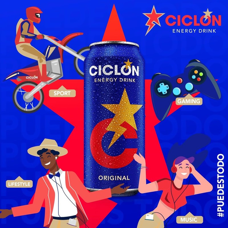 Ciclon Original Energy Drink – 24 Pack, 10 fl oz