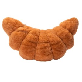Generic Room 2 Room Croissant Roll Shaped Plush Decorative Throw Pillow 17 Inch x 12 Inch, Brown, CroisRoll24