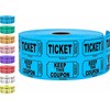 Tacticai Blue Double Roll Raffle Tickets 1000 Tickets Multipurpose Event