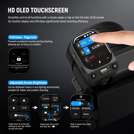 NEEWER QZ-S 2.4G TTL Wireless Flash Trigger Transmitter, 1/8000s HSS, Compatible with Sony ZV-E10 A6400 A7III A7IV Cameras Godox IT32 V1 V100 AD200 Pro II, 1000mAh Battery/CM Switch/OLED Touchscreen