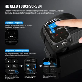 NEEWER QZ-S 2.4G TTL Wireless Flash Trigger Transmitter, 1/8000s HSS, Compatible with Sony ZV-E10 A6400 A7III A7IV Cameras Godox IT32 V1 V100 AD200 Pro II, 1000mAh Battery/CM Switch/OLED Touchscreen