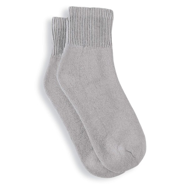 Diabetic Ankle Socks with Cushioned Soles and Smooth Toe Seams - Set of 2