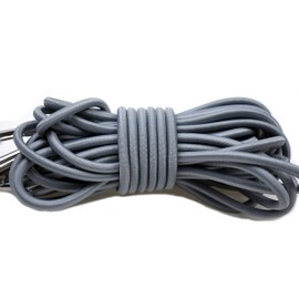 Rubber Cord Set with End Caps for Zero Gravity Chairs, Relaxing Lounger, Rubber Bands Replacement Parts Grey, Pack of 4