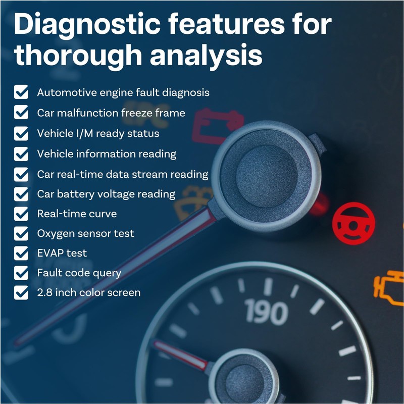 OBD2 Scanner Diagnostic Tool by MMOBIEL - Check Engine Car