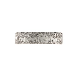 Vintage Silver Hair Clips Retro French Forest Moon Metal Hair Barrettes for Women and Girls Hair Accessories