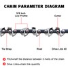 KAKEI 1-Pack S40 Chainsaw Chain for 10 Inch Bar -
