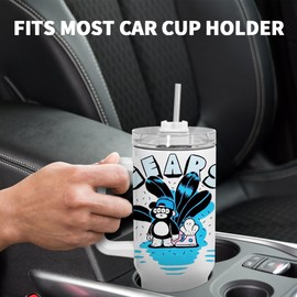 FECBK 40 oz Sublimation Tumbler with Handle 12 Pack Sublimation Tumblers Blanks with Straw and Lid Stainless Steel Insulated Travel Mug Cups for Keep Hot/Cold Hours, DIY Gift, White