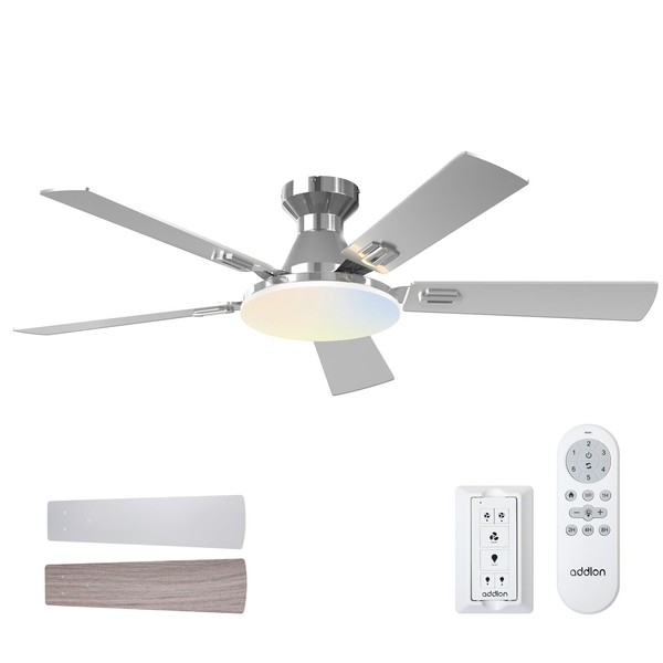 addlon Ceiling Fans with Lights, 52 inch Flush Mount Ceiling