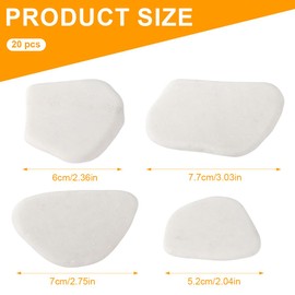 LuLiyLdJ Pack of 20 1-3 cm Stones for Painting, Gravel Decorative Stones, Natural Stone Painted, Smooth Pebbles for Painting, Natural River Stones, Beach Pebbles for Colourful Painting Decoration