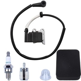 Hyceker 502846401 Ignition Coil Module for Husqvarna 150BT 150BF 350BT 350BF Redmax EBZ5100 EBZ5150 Jonsered BB2250 Backpack Leaf Blower Air Filter Tune Up Kit 502844401 Spark Plug Primer Bulb Parts