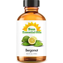 Sun Essential Oils 4oz - Bergamot Essential Oil - 4 Fluid Ounces