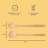 REISHUNGER Bamboo Spaghetti Spoons Set of 2 Kitchen Utensils 32