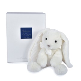 Histoire d'ours - Plush Rabbit - White - 30cm - Preppy Chic - HO3134