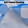 Subakvo Vinyl Tablecloth with Flannel Backing - Waterproof, Fade-Resistant, Lock-Edge,