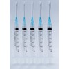 100 Pack 3mL Nanocine Disposable Sterilized 23G 1 Inch, Leur