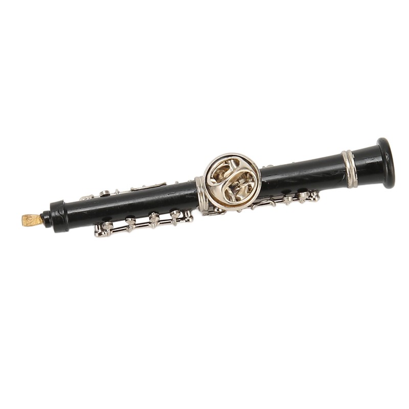 Miniature Oboe Brooch for Music Lover Exquisite Rust Protection Miniature