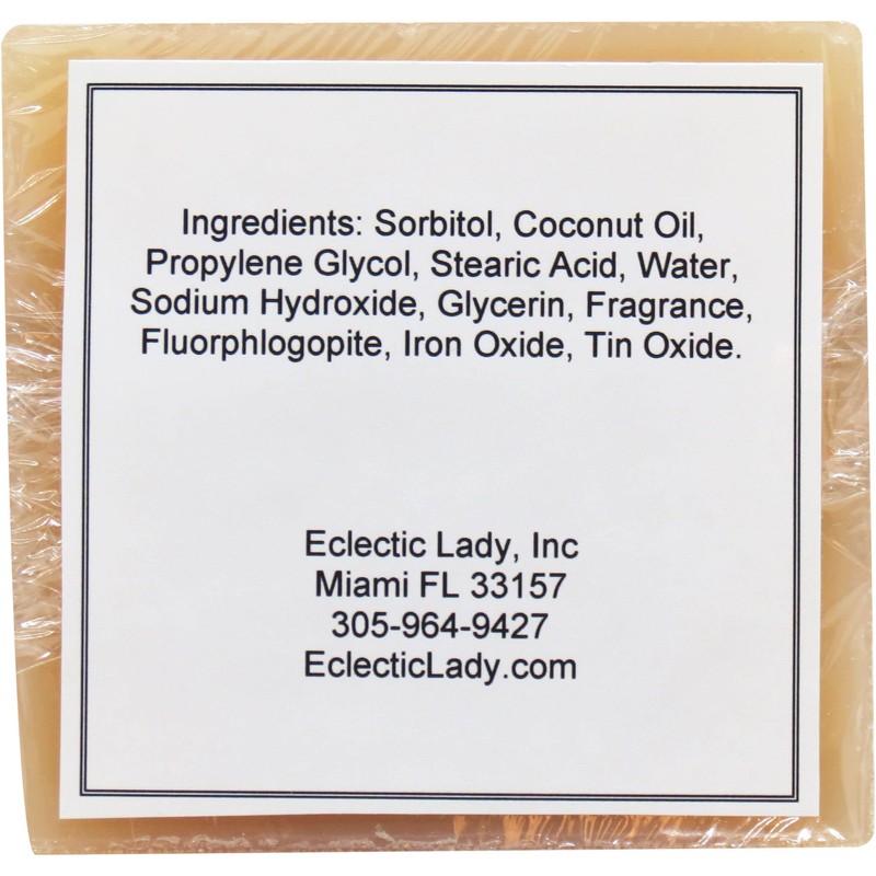 Eclectic Lady Hot Buttered Rum Glycerin Soap, 4 oz Bar