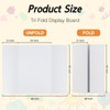Somime 4 Pack Trifold Poster Board, 36x48 Inches White Presentation