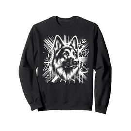 Cute Shepherd Graffiti Street Art Style Sweatshirt