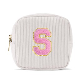 Pocmimut - Bolsa de maquillaje para mujeres y adolescentes, regalo de cumpleaños ideal para novia, profesora y madre, Mini-Blanco, Mini, Small (3