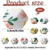 10 Pcs Tropical Hexagon Print Knitting Needle Holders Silicone Knitting
