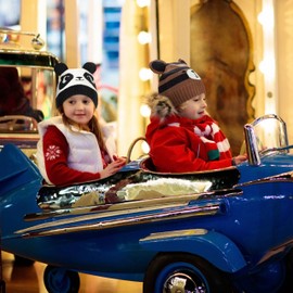 Catalonia Panda Kids Knit Hats, Warm Toddler Winter Hats, Cute Beanies Hat Cap for Boys Girls Aged 6-10, Valentine's Day Gifts for Kids Girl Boys Gifts Idea for Birthday Christmas