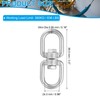 PATIKIL Double Swivel Hook, 3 Pack 304 Stainless Steel Swivel