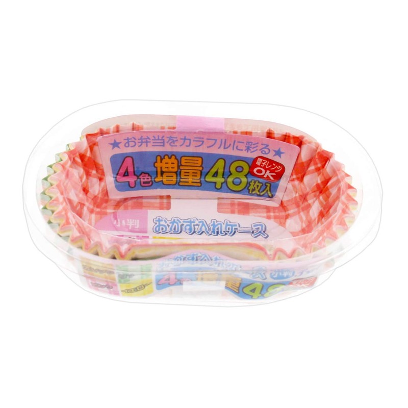 お弁当 ケース おかず入れ 小判型 10個パック 約48枚入 計約480枚 業務用 チェック柄