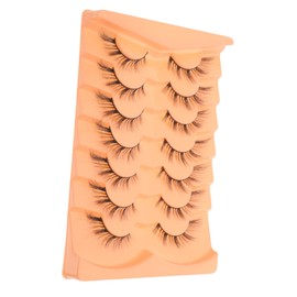 NOLITOY False Eyelashes Eye Wispy 7 Pairs Lashes for Women Fashionable Lightweight Easy Application