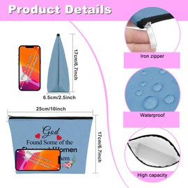 Sponsor Gift for Women Makeup Bag Sponsor Appreciation Gift AA NA Addiction Recovery Gift Cosmetic Bag Confirmation Sponsor Gift Sponsor Thank You Gift Alcoholics Anonymous Gift Sobriety Gift（Blue）